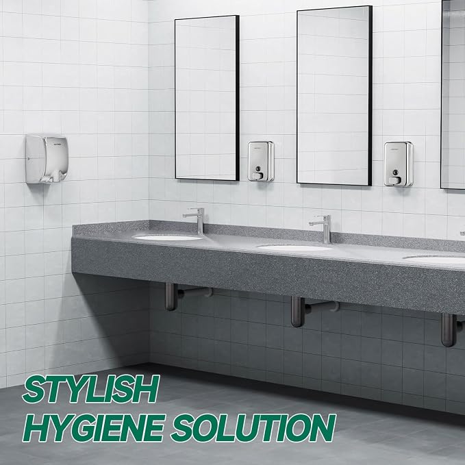 Commercial Wall Mounted Soap Dispenser 37oz 1100ml Large Capacity Polished - Image 7