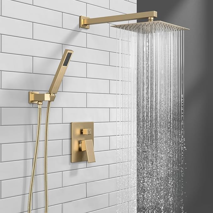 Lava Odoro Modern 3-Setting Square Shower and Tub Faucet Set - Image 2