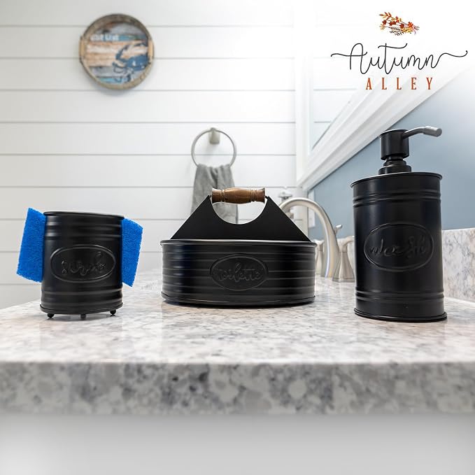 Autumn Alley Rustic Farmhouse Bath Caddy - Image 7