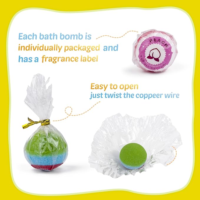 Bath Bombs for Kids with Toy Inside, Perfect Handmade Birthday, for Boys and - Image 6