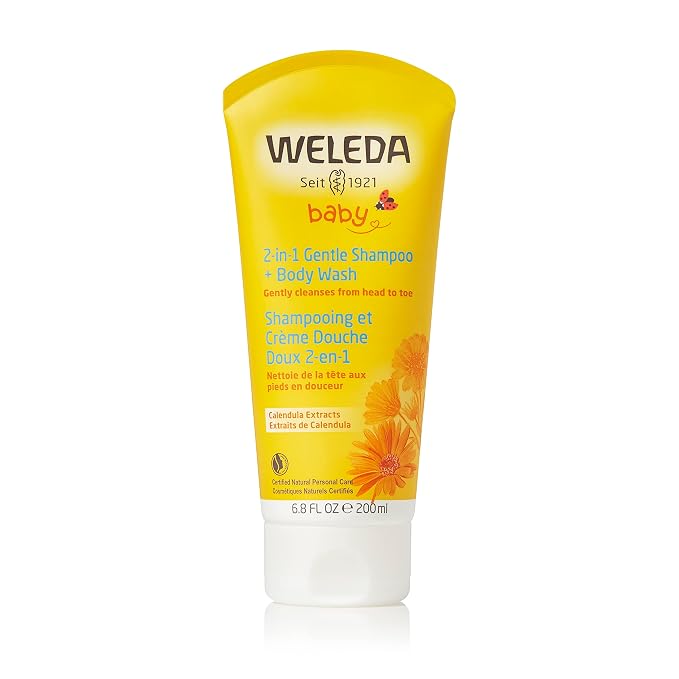 Weleda Baby Calendula 2-in-1 Gentle Shampoo and Body Wash, 6.8 Fluid Ounce by Weleda