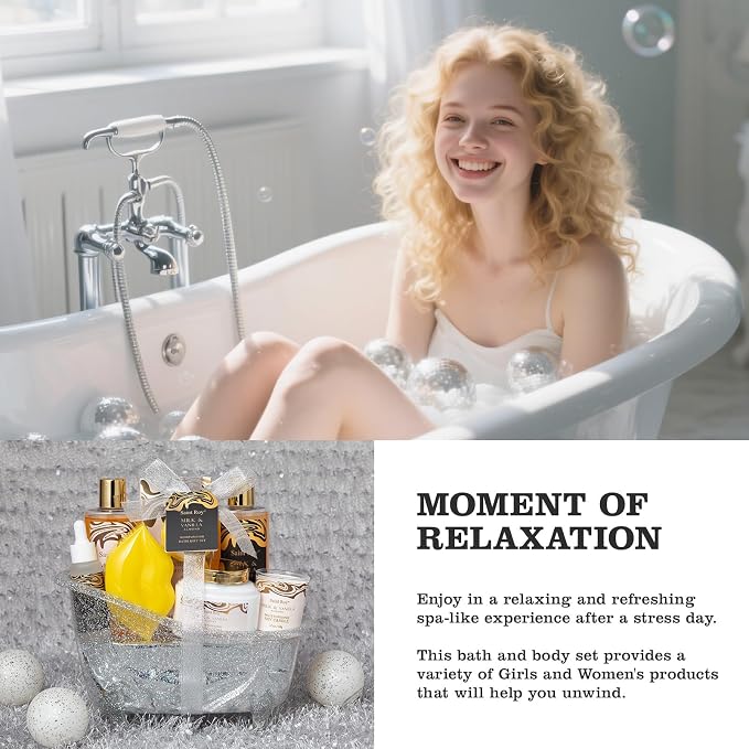 Spa Gift Basket, Luxury bath kit Christmas Gifts - Image 5