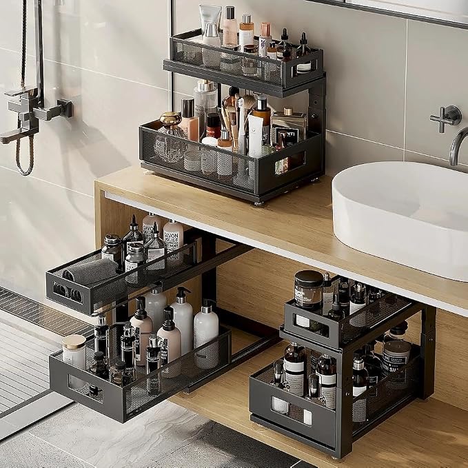 1 Pack 10.8"-14.9" H Under Sink Organizers and Storage Height Adjustable - Image 7