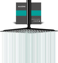 Square Rain Shower Head, High Flow Stainless Steel, Work by AULEEND