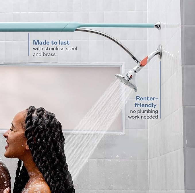 BOONA Original Double Shower Head as Seen on Shark Tank | Tandem Shower - Image 4
