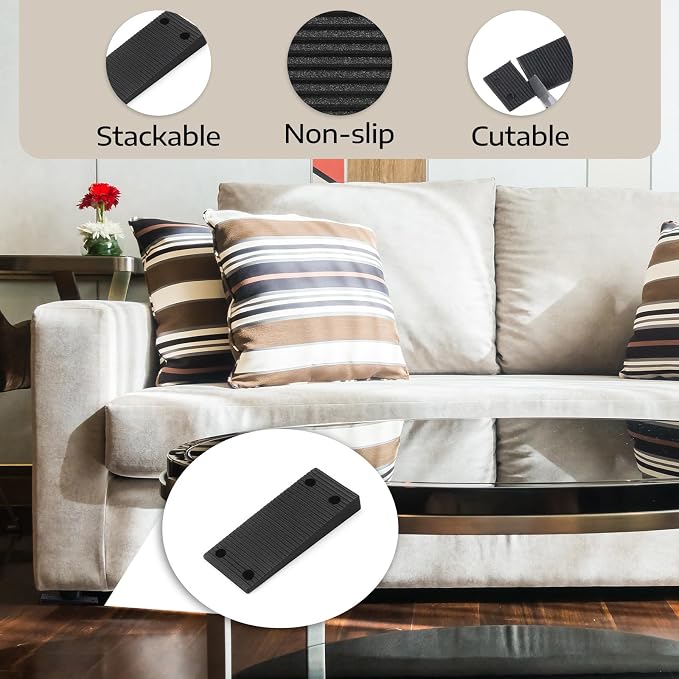 200 Pack Plastic Shims for Leveling, Heavy Duty Multi Purpose Furniture Levelers - Image 5
