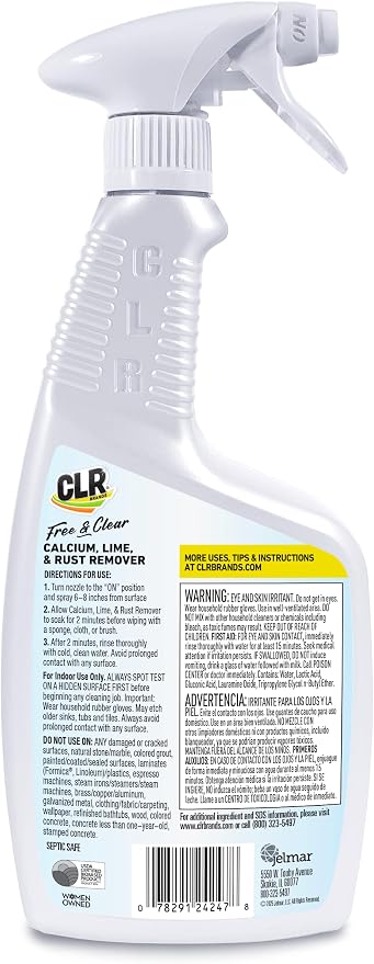 CLR Brands® Calcium, Lime & Rust Remover Free & Clear, No Dyes or Fragrances - Image 7