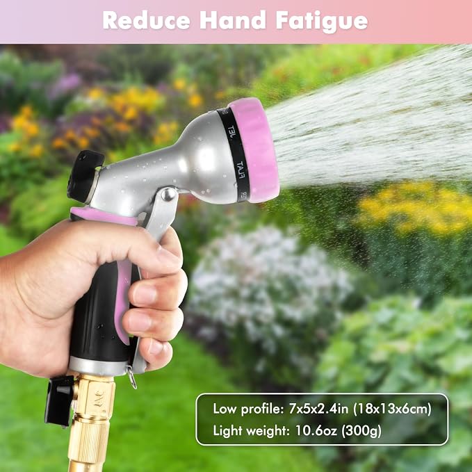 RESTMO Garden Hose Nozzle, Heavy Duty Metal Water Hose Nozzle - Image 6