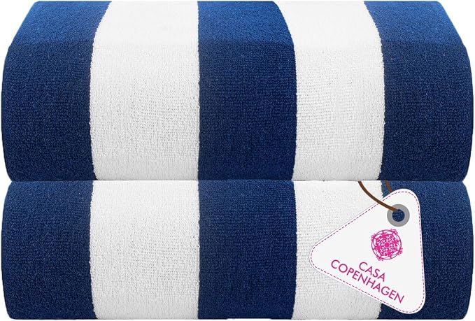 CASA COPENHAGEN Cabana Pool Towels Designed in Denmark Rough and Tough by CASACOPENHAGEN