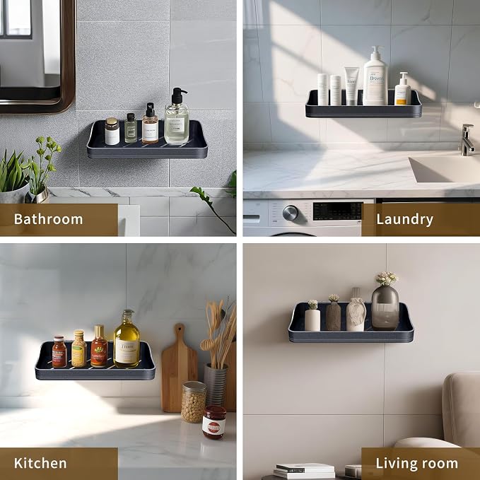 Luxury Shower Caddy, Rustproof Metal Large Capacity Bathroom Shelves - Image 6