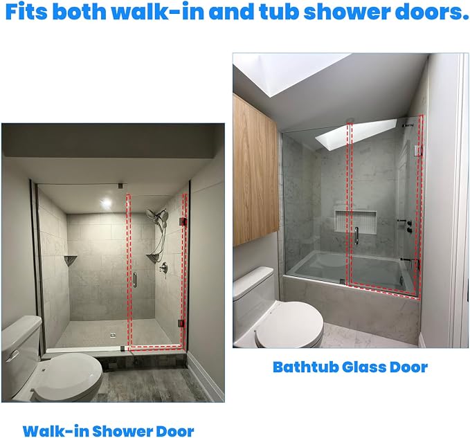Shower Door Seal Strips – Includes 1 PC 36" Bottom Seal and 2 PCs 80" Side Seals - Image 6