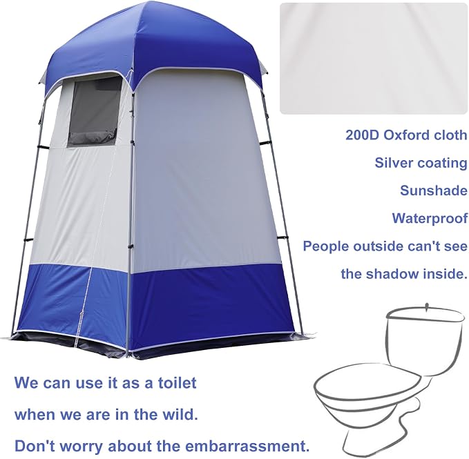 Outdoor Shower Tent Changing Room Privacy Portable Camping Shelters - Image 4