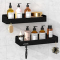 Shower Caddy Adhesive, 2 Pack Large Capacity Rustproof Shower Shelves, No Drill by Wisfame