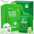 30 Pack Aloe Vera Gel and 30 Pack Face Masks Skincare, Aloe Vera Gel and Facial by Unknown