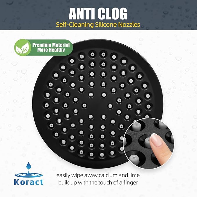 Shower Head High Pressure Rain Premium Quality Luxury Design Anti-Clogging - Image 5