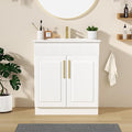 30" Bathroom Vanity with Sink, Freestanding Bathroom Vanity with Integrated by BUPWHEK
