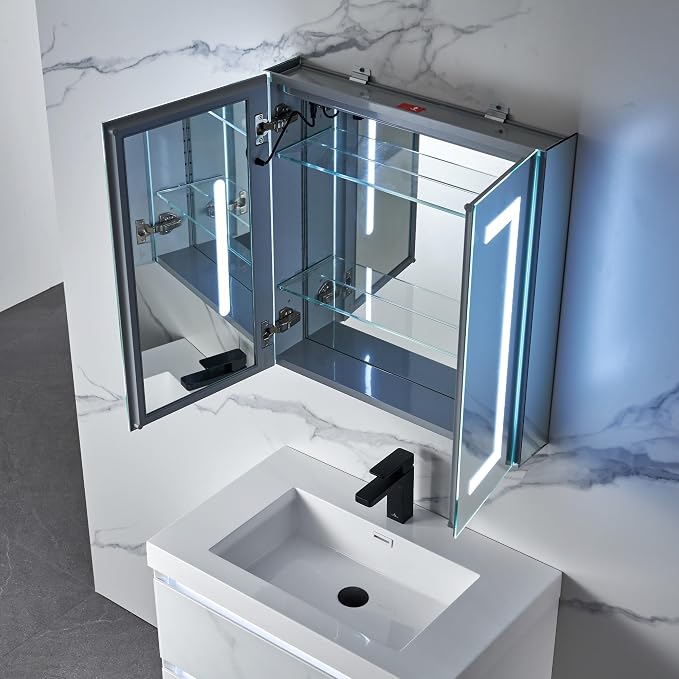 Blossom LED Medicine Cabinet Mirror - Image 9
