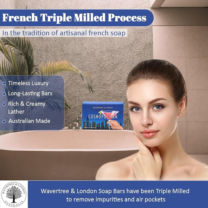 Wavertree & London Cosmopolitan Scented Natural Soap, 7oz Moisturizing French - Image 5