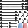 Gisafai 20 Pcs Bathroom Hardware Set, 23.6 Inch Brushed Towel Bar Ring Toilet by Gisafai