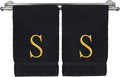 Monogrammed Hand Towel, Personalized Initial Gift, Extra Absorbent 100% Turkish by BareCotton