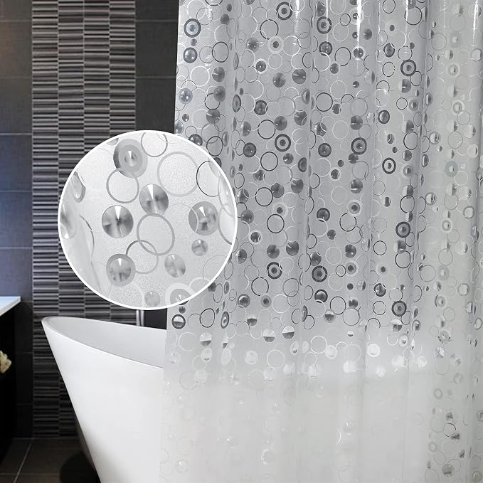 AooHome Plastic Long Shower Curtain Liner by AooHome
