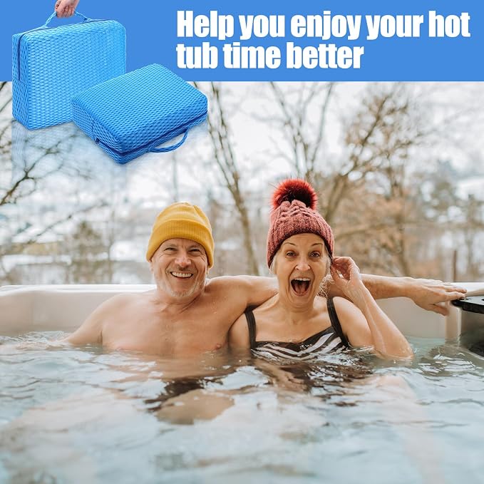 2 Pcs Hot Tub Booster Seat Weighted Spa Bathtub Booster Cushion - Image 6