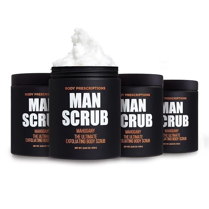 Body Prescriptions Men’s Exfoliating Body Scrub – Ultimate Skin Cleansing Wash by BodyPrescription