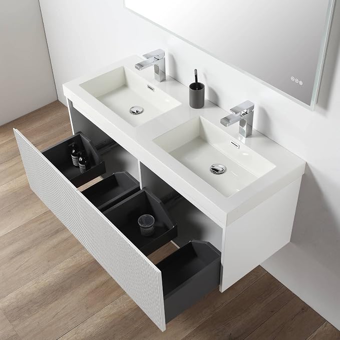 Blossom 48 Inch Double Sink Bathroom Vanity - Image 6