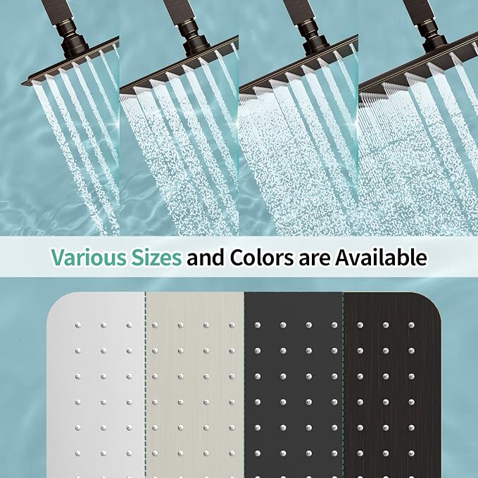 SR SUN RISE Luxury 16 Inch Extra Large Square Stainless Steel Shower Head High - Image 7