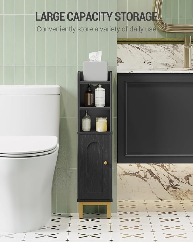 Bathroom Storage Cabinet, Small Corner Floor Cabinet - Image 5