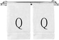 Monogrammed Hand Towel, Personalized Initial Gift, Extra Absorbent 100% Turkish by BareCotton