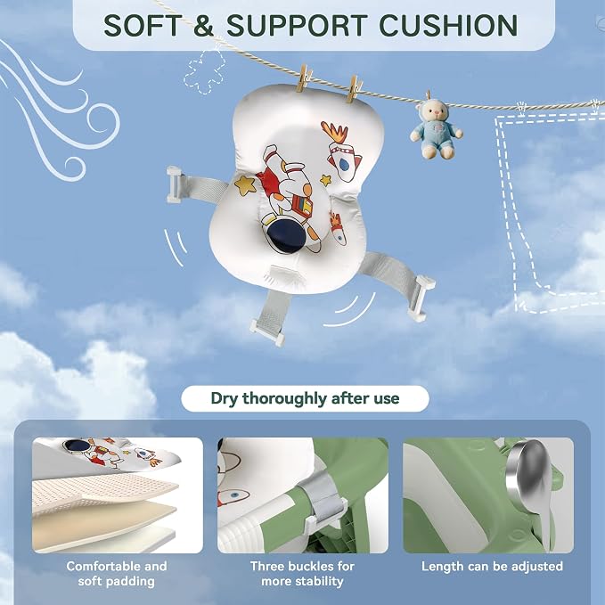 Collapsible Baby Bathtub for Newborn to Toddler, Portable Baby Bath Tub for - Image 5