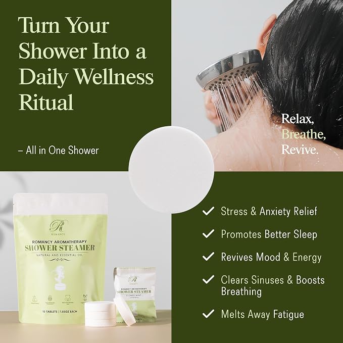 Shower Steamers Aromatherapy Gift Set – 10 Pack Eucalyptus, Mint & Citrus - Image 5