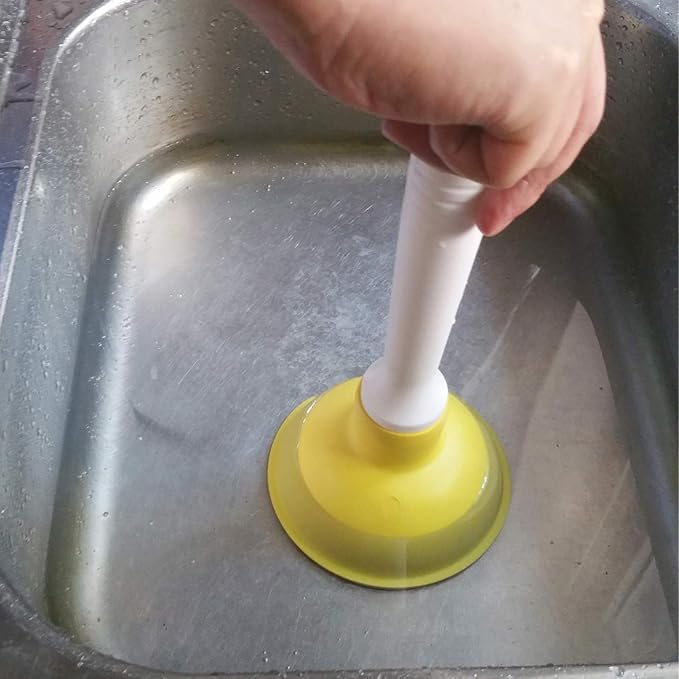 Coralpearl Drain Plunger, Small Hand Force Plumber Helper, Little 4 inch Cup - Image 6