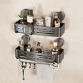 VOLPONE Shower Caddy Suction Cup No Drilling Suction Cup Shower Shelf Aluminum by VOLPONE