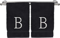 Monogrammed Hand Towel, Personalized Initial Gift, Extra Absorbent 100% Turkish by BareCotton