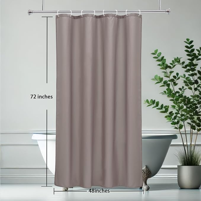 AooHome Fabric Solid Shower Curtain Liner - Image 8