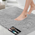 GORILLA GRIP Bath Rug Mat 54x24, Soft Absorbent Chenille, Quick Dry Microfiber by GorillaGrip