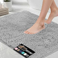 GORILLA GRIP Bath Rug Mat 44x26, Soft Absorbent Chenille, Quick Dry Microfiber by GorillaGrip