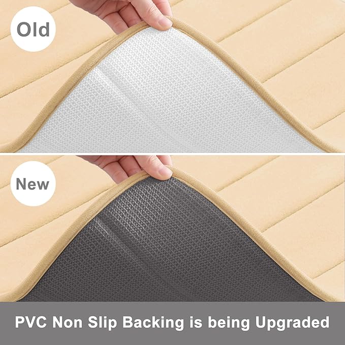 Buganda Memory Foam U-Shaped Contour Toilet Rugs, Non Slip Absorbent, Thick - Image 4