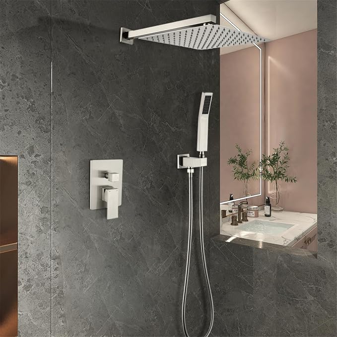 WELLFOR Wall Mounted Shower Faucet Set, Bathroom Showers Faucets, Shower System - Image 11