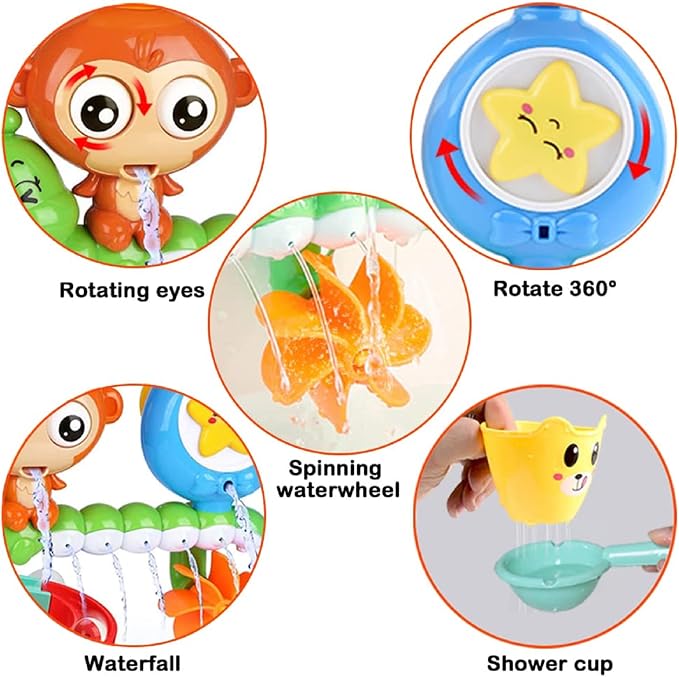 G-WACK Bath Toys for Toddlers Age 1 2 3 Year Old Girl Boy, Preschool New Born - Image 2