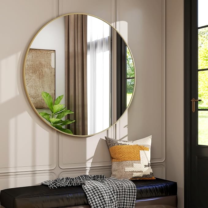 32 Inch Round Bathroom Mirror - Image 7
