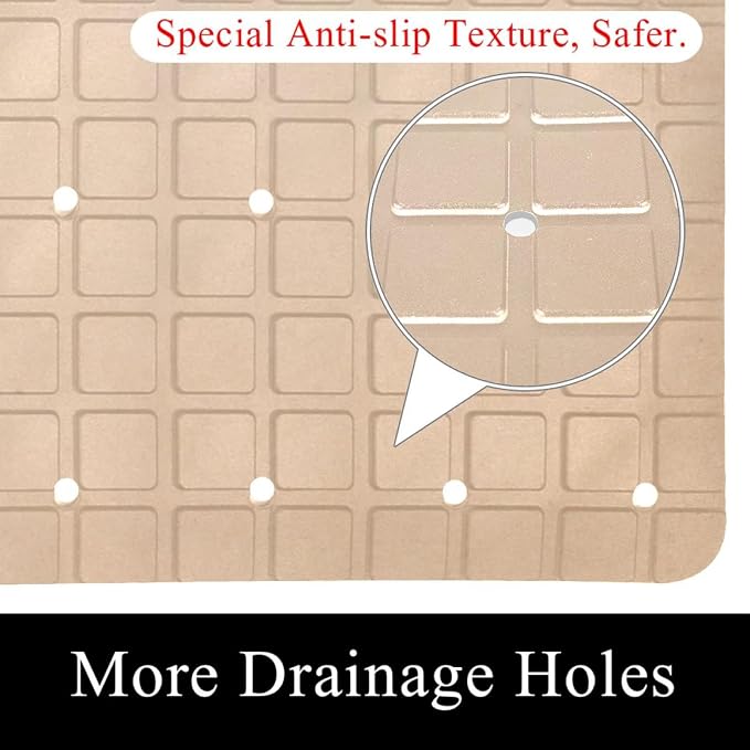 Bathtub Mats for Shower Tub, Anti-Slip Bath Mats for Inside Tub, Bathroom - Image 2