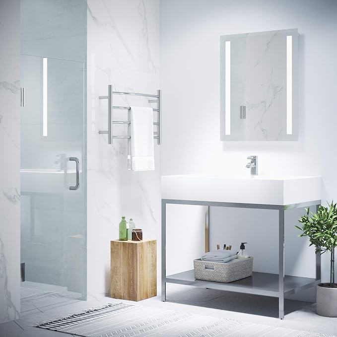 ANZZI 70" x 24" Frameless Shower Door in Polished Chrome, Water Repellent Glass - Image 3
