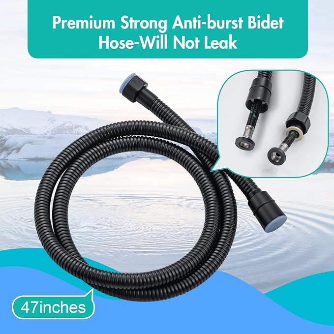 BARROCK Handheld Bidet Sprayer for Toilet, 2 Pack Stainless Steel Metal Made - Image 5