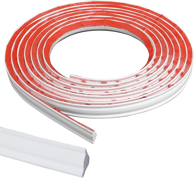 Flexible Trim Caulk Strip, 3/4 Inch Peel and Stick Trim by NeatiEase