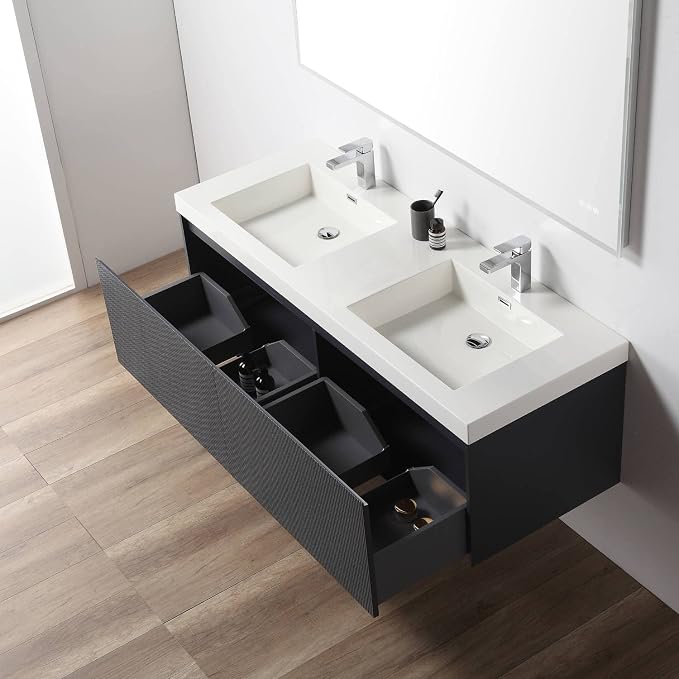 Blossom 60 Inch Double Sink Bathroom Vanity - Image 6
