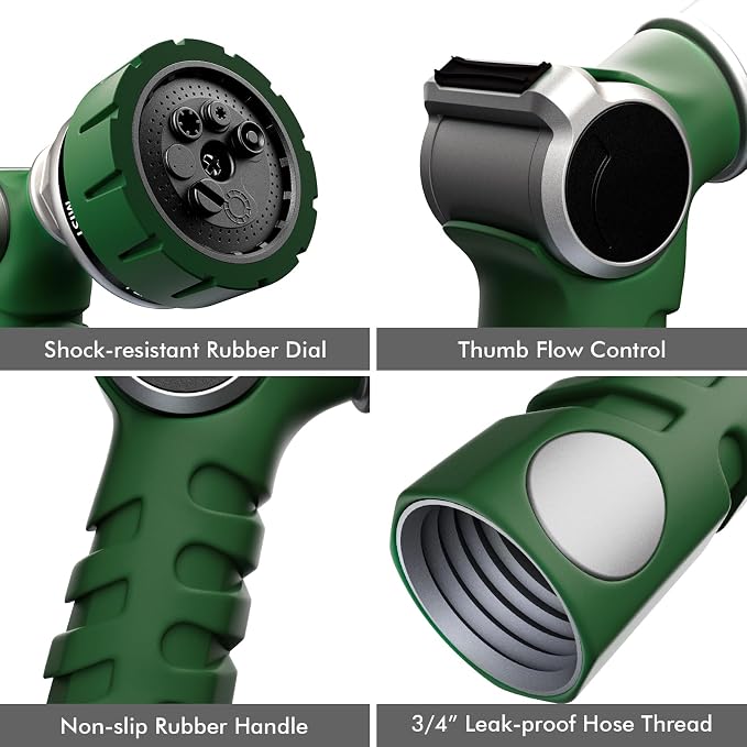 RESTMO Heavy Duty Hose Nozzle, Metal Garden Water Hose Sprayer - Image 7