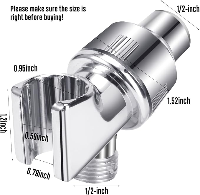 Shower Arm Holder for Handheld Shower Head, Adjustable Mount Bracket, Shower - Image 3